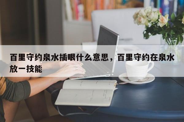 百里守约泉水插眼什么意思,百里守约在泉水放一技能